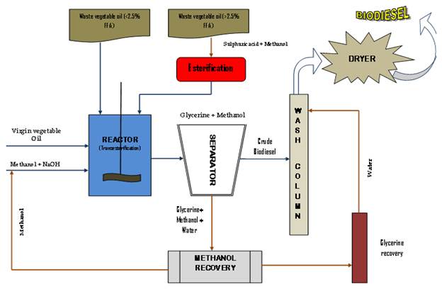 Biodiesel Process Flow Chart